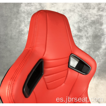 Asiento de carreras doble ajustable de PVC